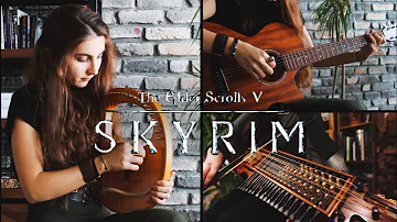 Skyrim: Ancient Stones - Ellyn Storm & Regina Kunkel cover (lyre, nyckelharpa, guitar)