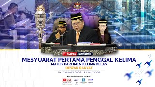 Langsung Persidangan Dewan Rakyat  Mesyuarat Pertama Penggal Kelima  23 Februari 2026