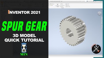 SPUR GEAR made quick and easy ⚙️ | CAD Tutorial | Inventor Professional 2021