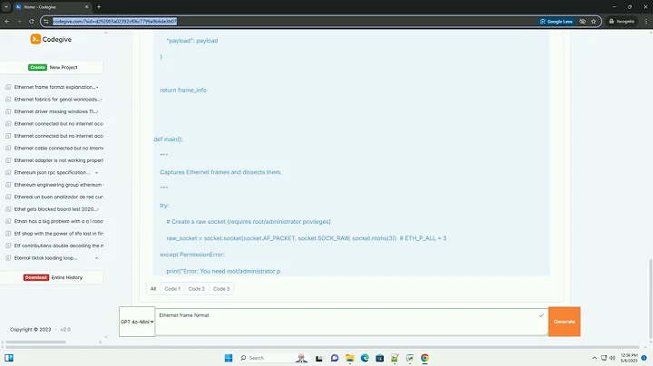 Ethernet frame format