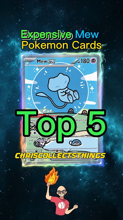 Top 5 EXPENSIVE Mew Pokémon Cards ✨ #shorts #top5 #mew