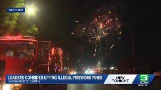 Sacramento County considers tougher penalties for illegal fireworks