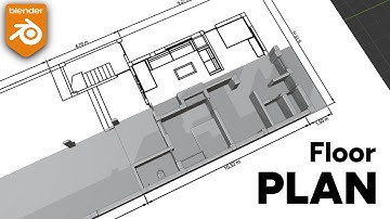 How to create a FLOOR PLAN with Dimensions in Blender