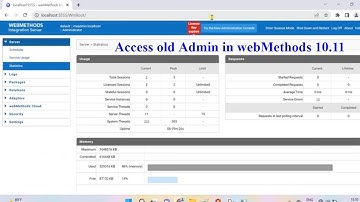 How to access old Administrator UI in webMethods 10.11