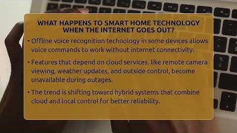 What Happens To Smart Home Technology When The Internet Goes Out? - Talking Tech Trends
