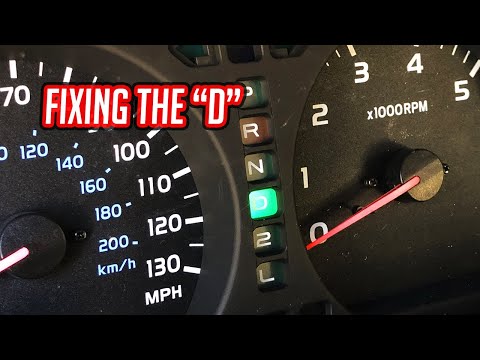 Changing out the "D" gear indicator light on my 100 series Land Cruiser (Lexus LX470)