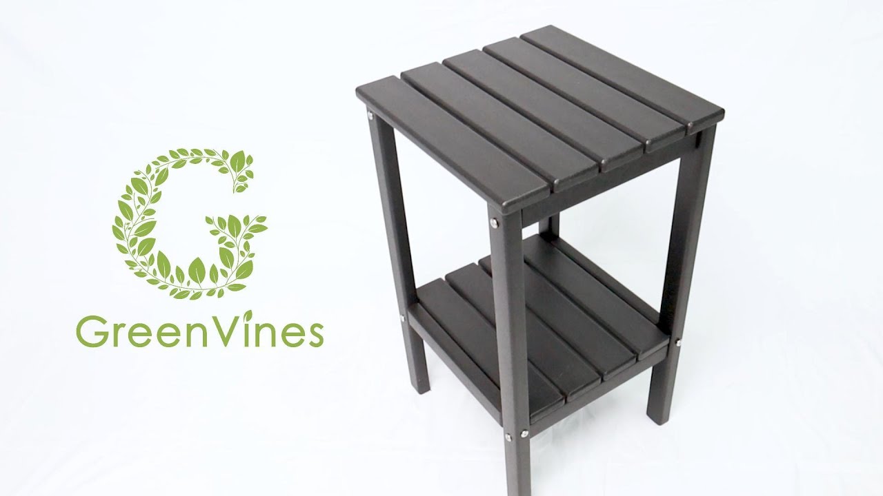 GREENVINES Tall Adirondack Side Table Assembly