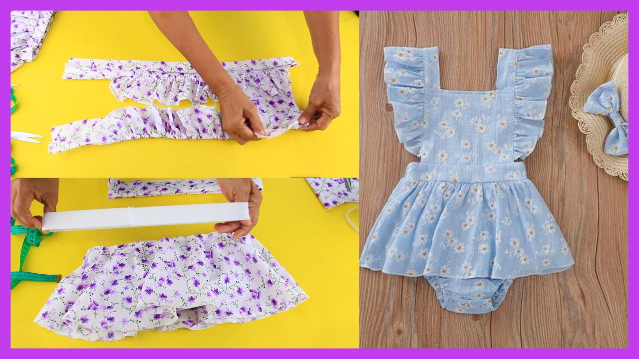 TODOS COSERÁN!! ¡¡MUY FÁCIL!! Corte y costura de Jardinera para niña