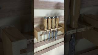 Quick DIY: Chisel Rack for French Cleat System! #woodworking #diy