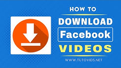 How to Download a Video from Facebook  - Durasi: 4:25. 