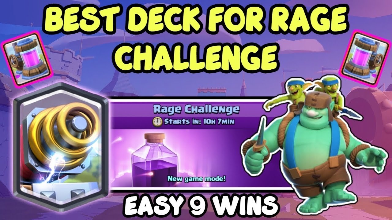 Best Deck For Rage Challenge 2021 - How to Get Easy 9 Wins!