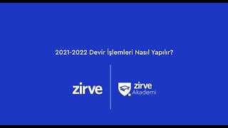 Zirve Programında 2021-2022  Devir İşlemleri Nasıl Yapılır by PaYlaŞ kİ ÇoĞaLSıN 1,405 views 2 years ago 4 minutes, 4 seconds