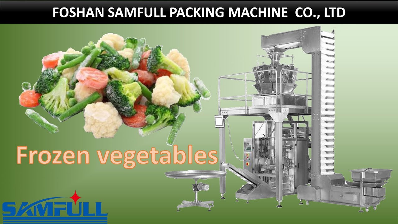 Frozen mixed vegetables packing machine