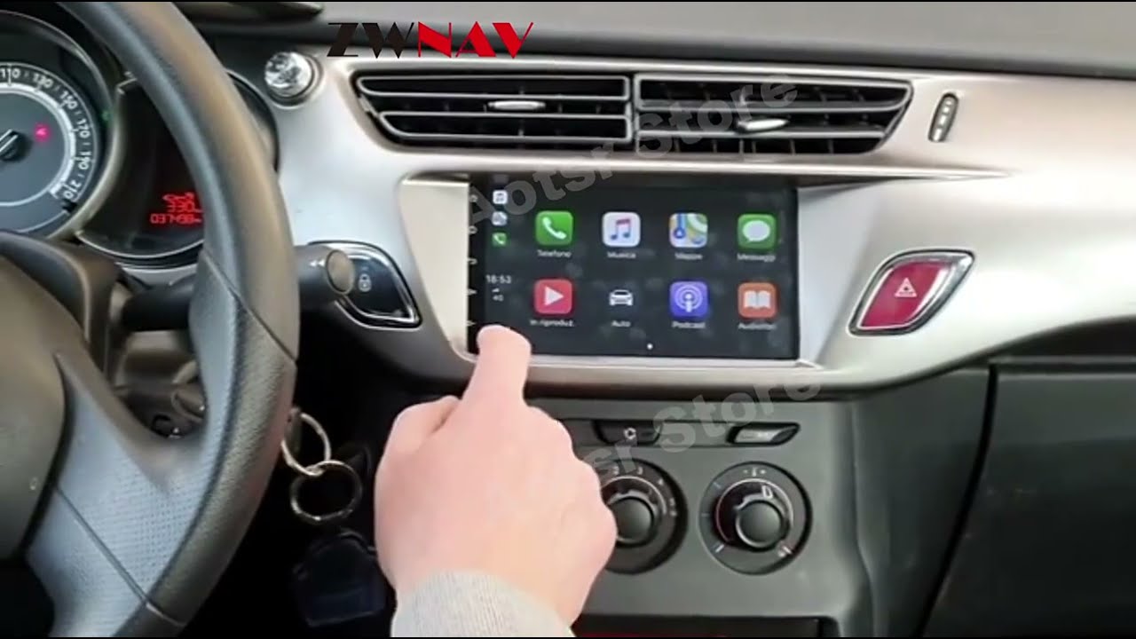 GOHEXA Android 12.0 2 Din 9 Pouces Écran Tactile Autoradio pour Citroen C3  DS3 2010-2016 avec CarPlay sans Fil,GPS,AM,Bluetooth,Caméra de  Recul,Télécommande de Volant (Color : A, Size : V1(2G+32G)) : :  High-Tech