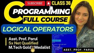 Logical Operators in Turbo C | CLASS 36 | FULL COURSE Profile