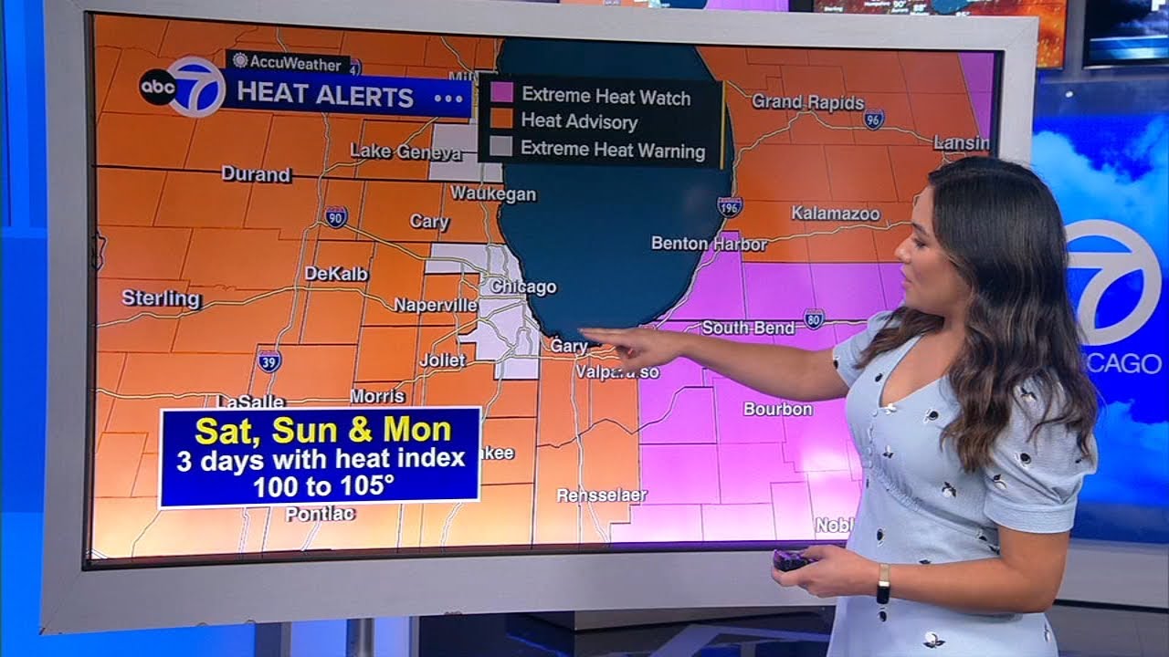 Chicago weather: Heat Advisory for area, Extreme Heat Warning for Cook ...