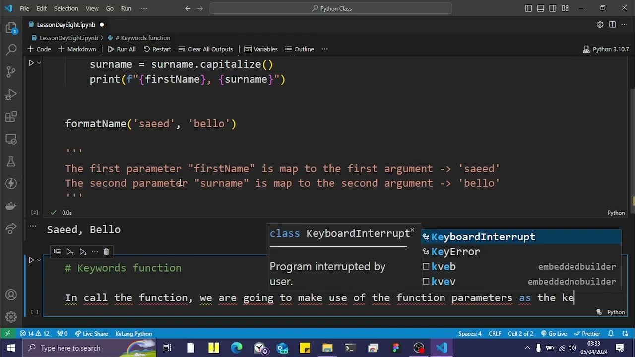 Python Function Tutorial Part 1 - YouTube