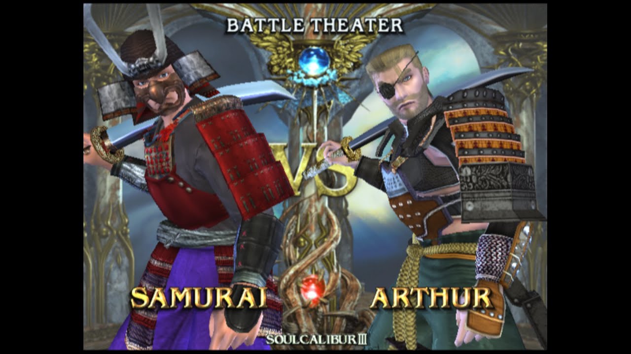 Soul Calibur III Battle Theater Samurai Vs Arthur - YouTube