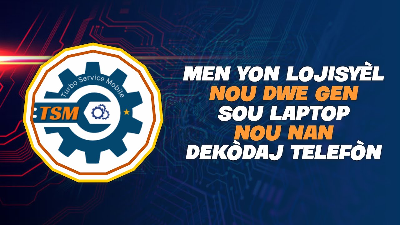 MEN YON LOJISYÈL OU DWE GENYEN SIW VLE RANTRE NAN DEKÒDAJ TELEFÒN. (TSM) #tsm