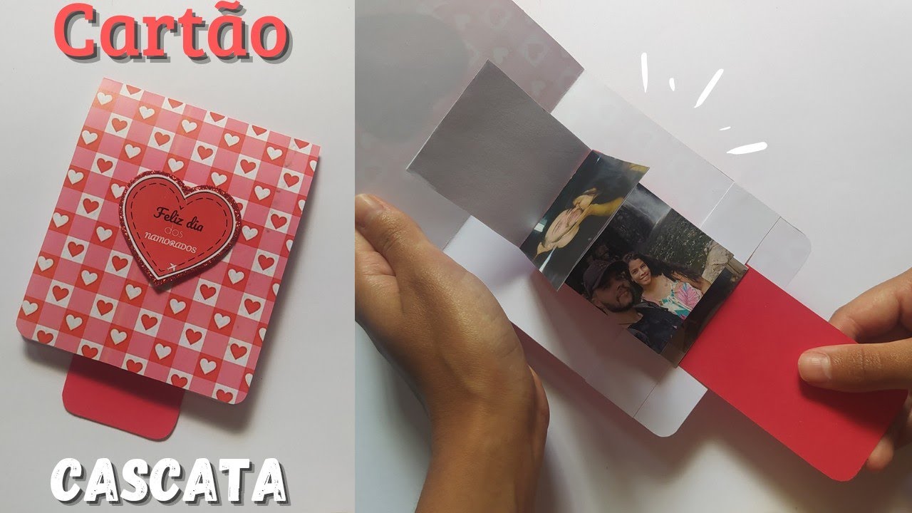 CARTÃO CASCATA DIA DOS NAMORADOS ❤️