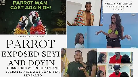 BBNAIJA PARROT EXPOSES SEYI,  DOYIN, KIDDWAYA, ILEBAYE, FRODD, CHIZZY, MERCY,  BBNAIJA ALL STARS