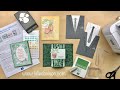 Stampin&#39; Up! Plentiful Plants Accordion Card + Well Suited Pocket Card ~ Masculine Birthday Card