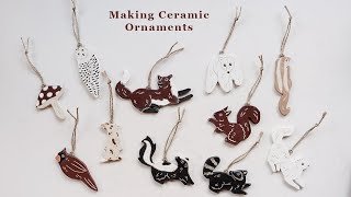 Making Ceramic Ornaments asmr | The entire pottery process