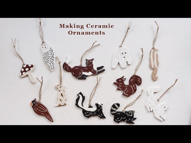 Making Ceramic Ornaments asmr | The entire pottery process - YouTube