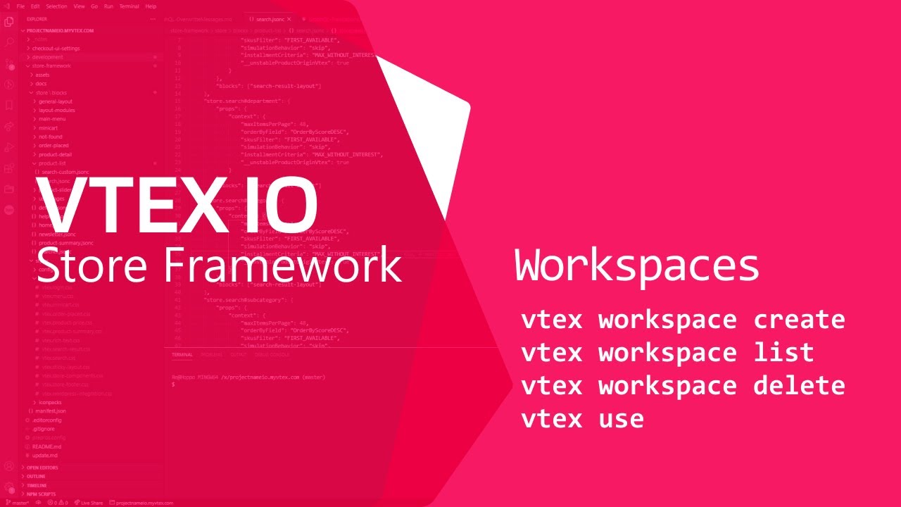 VTEX IO. Workspaces (Comandos)