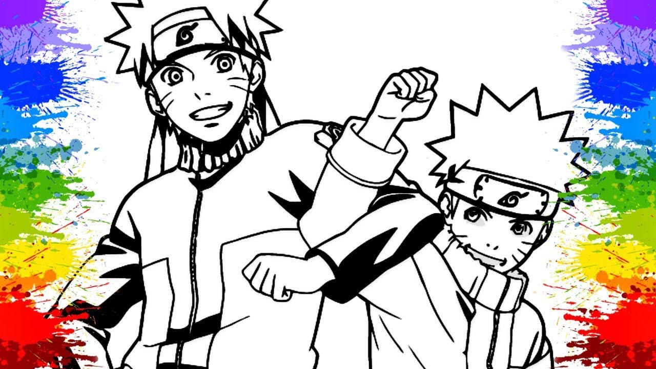 Naruto para colorir