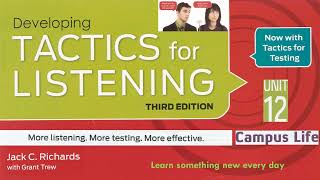 Tactics for Listening Third Edition Developing Unit 12 Campus Life