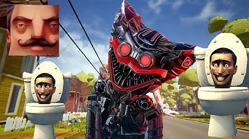 Hello Neighbor - My New Neighbor Huggy Wuggy Robot History Gameplay Walkthrough