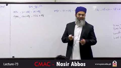 CAF 3   CMA   Lecture 75   Standard Costing and Variance Analysis   Sir Nasir Abbas  Spring 24