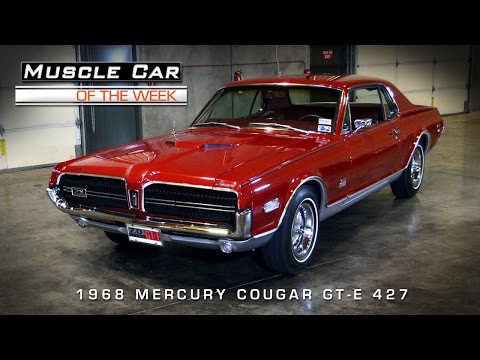 Muscle Car Of The Week Video #59:  1968 Mercury Cougar GT-E 427