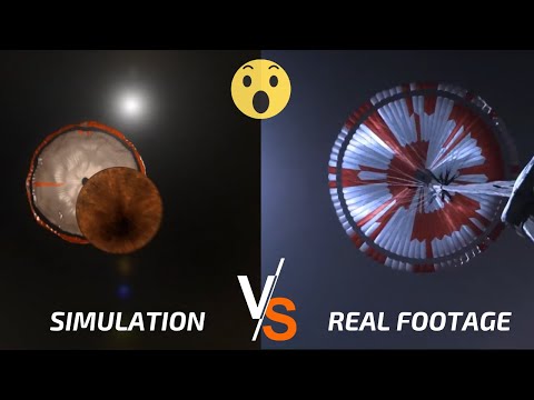 Perseverance Landing On Mars Video: Simulation vs Reality!