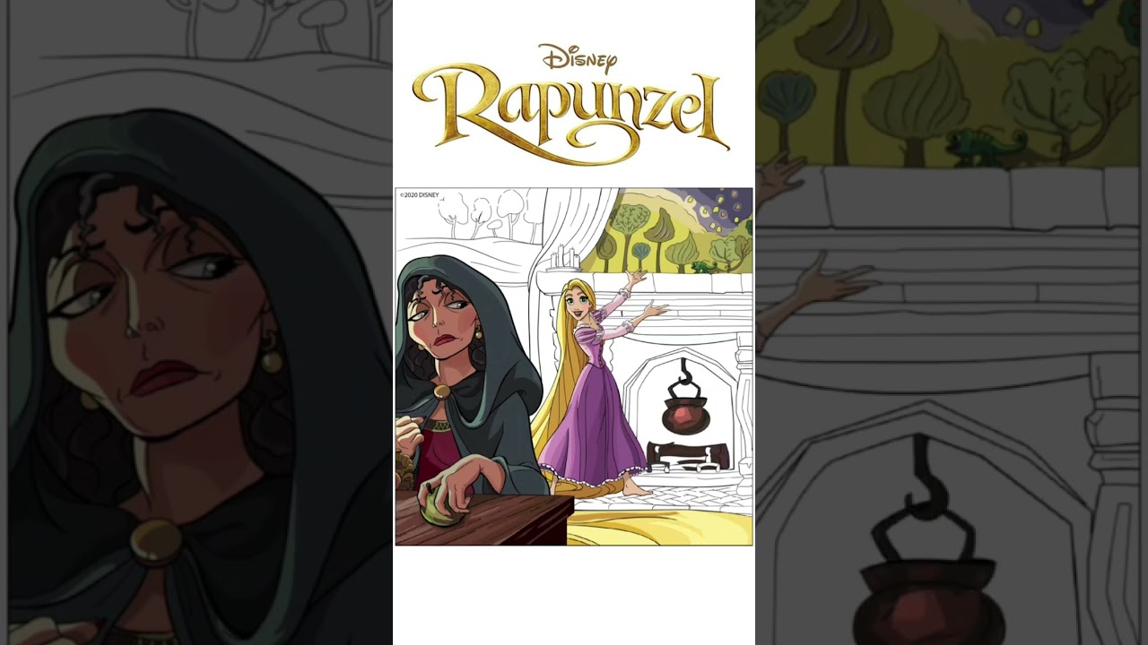 Coloring RAPUNZEL  page 2 of 8🎨✨️ | Coloring with COLOR SPECTRUM SOUL