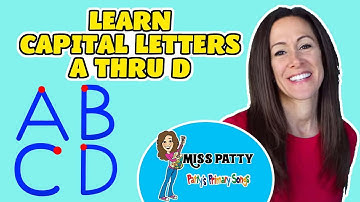 Learn Alphabet Song Trace the Letters A in the Alphabet | Capital Letters Patty Shukla Sign Language
