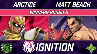 Arctice (Captain Falcon) vs Matt Beach (Kazuya) - Ignition 315 WINNERS ROUND 3