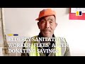 68-year-old sanitation worker ‘flees’ away after donating his savings in China