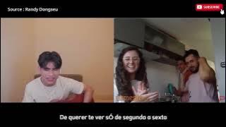 Reaction brazilian viral song cover Randy dongseu