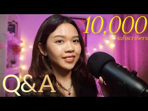 ASMR 10K Celebration Q&A 🎉ตอบคำถามชาวช่องฉลอง 10,000 ผู้ติดตาม Soft Spoken (Eng Sub)
