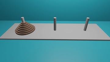 Towers of Hanoi solution animated