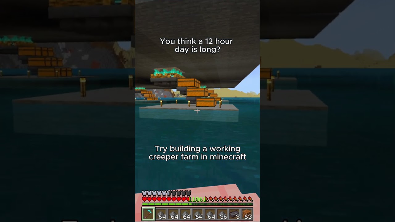 Minecraft Bedrock Creeper Farm Pain