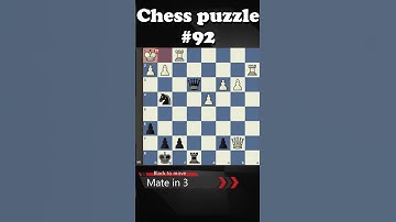 【Chess Daily | CD】chess puzzle #92 Black mate in 3