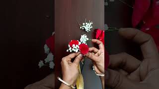 wedding flowers garland making / bridal flower making #gajra #jadaiveni #shortvideo