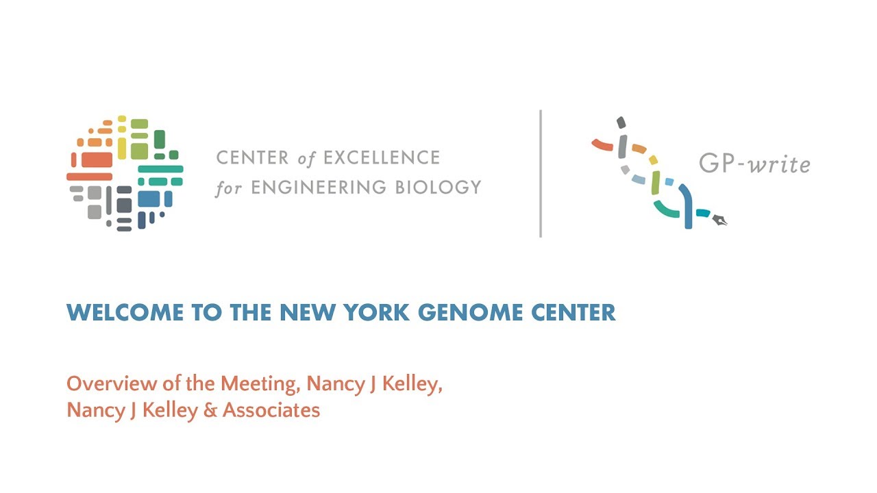 Welcome to the New York Genome Center | Nancy J Kelley