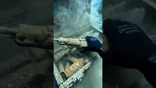 POV: I Found a WWII Weapon Crate Underwater Everything Inside Was Rusted#underwater #mystery #creepy