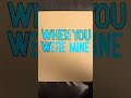 Bold sans serif lettering | When you were mine #typography #sketchbook