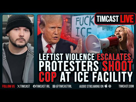 Thumbnail for Leftists SHOOT COP In THE NECK At Ice Facility, Professor Warns CIVIL WAR Is Coming