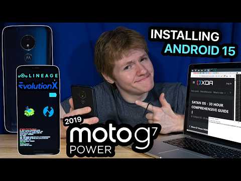 Installing Android 15 on the Moto G7 Power (Custom ROM)